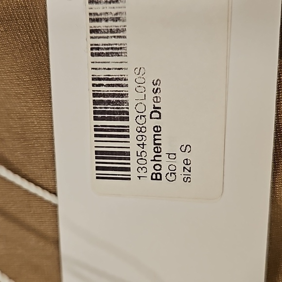 💕REFORMATION💕 Bohome Dress ~ Gold Small S NWT - Picture 13 of 15